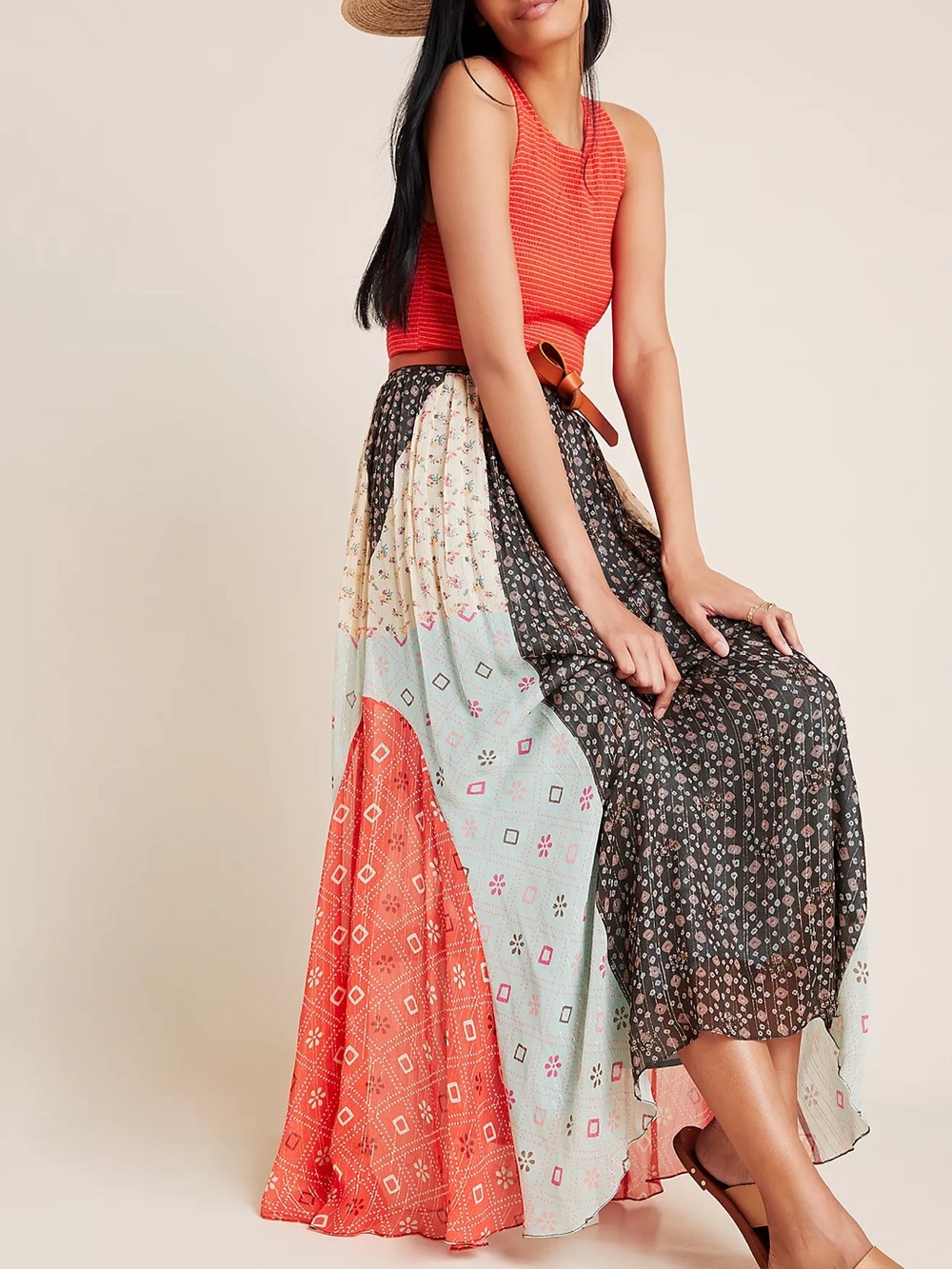 Verb by Pallavi Singhee Margot Pleated Maxi Skirt